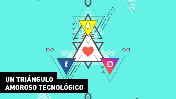 Un triángulo amoroso tecnológico